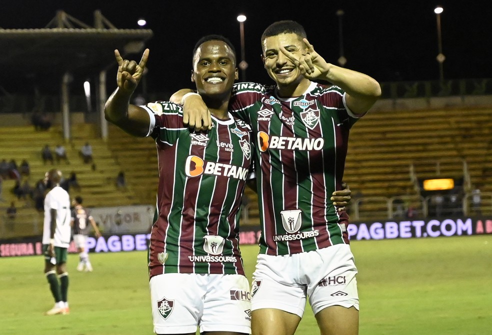 Fluminense x Goi�s: Arias e Andr� � Foto: Andr� Dur�o