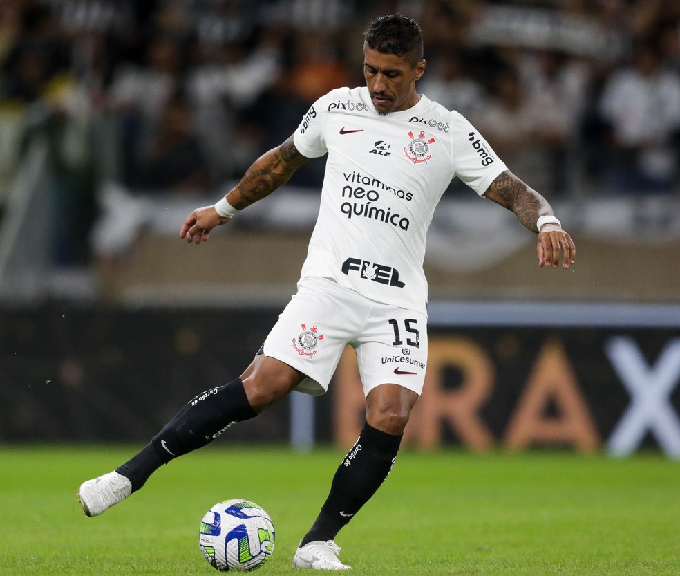 Paulinho em Atlético-MG x Corinthians — Foto: Rodrigo Coca/Ag. Corinthians