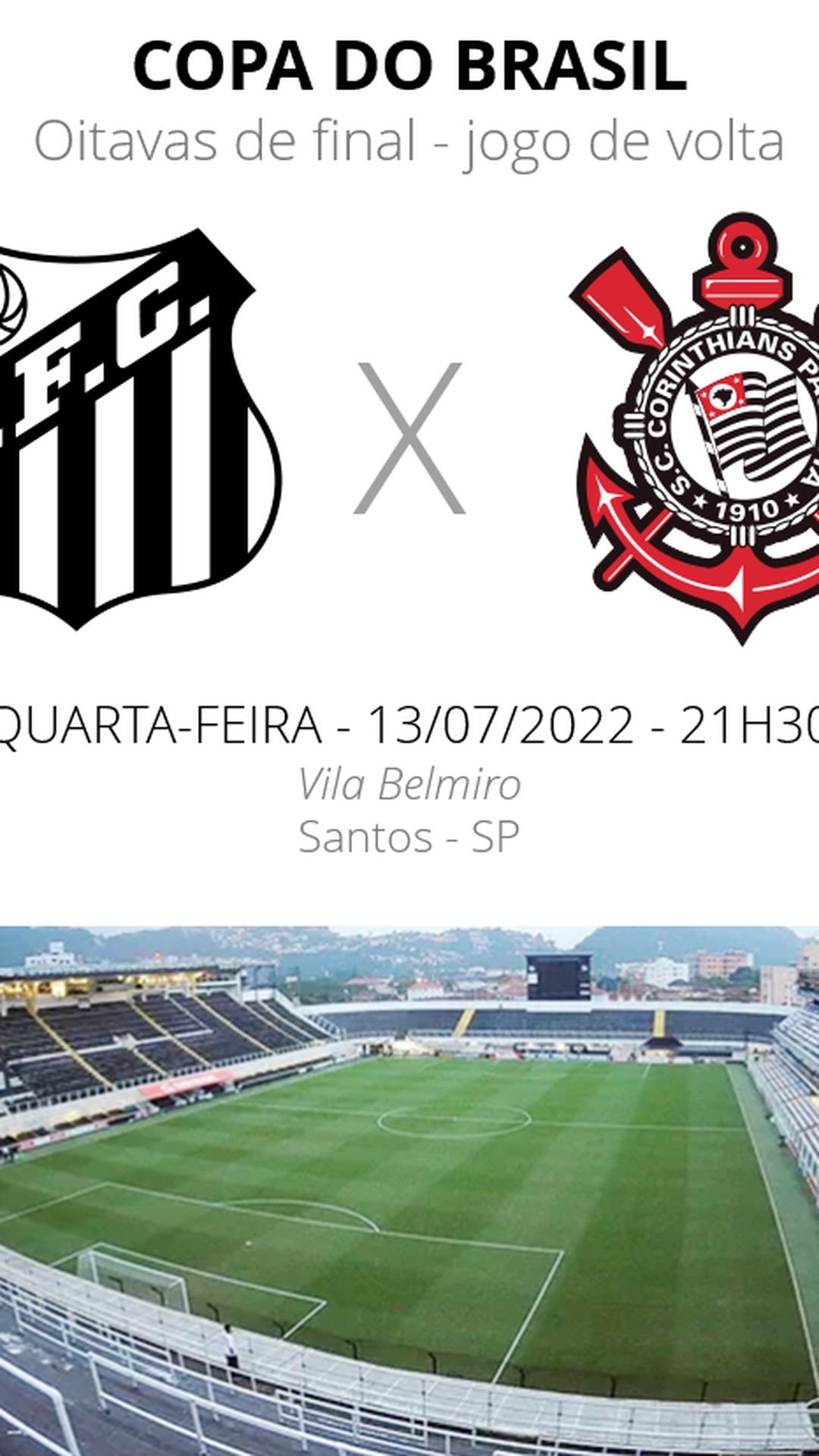 Corinthians x Santos: onde assistir ao jogo pelo Brasileirão
