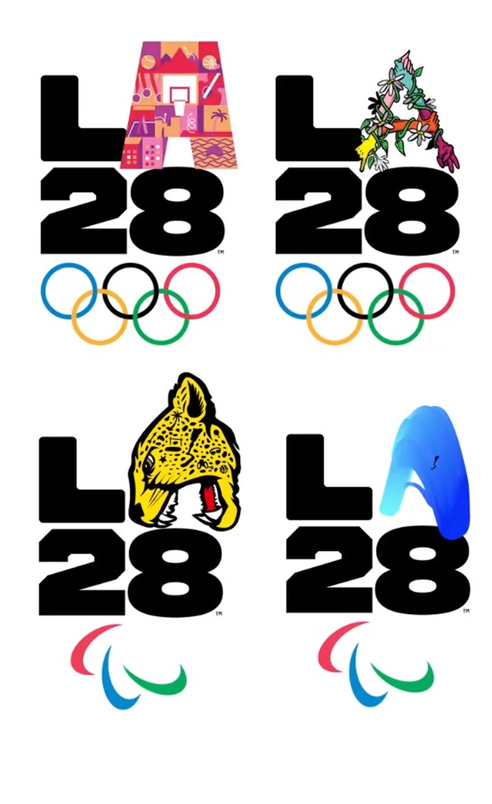 Los Angeles 2028 inova e lança logomarca em constante movimento até as  Olimpíadas, olimpíadas