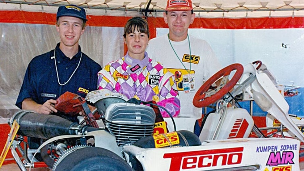 Mãe de Max Verstappen, Sophie Kumpen teve carreira no kart — Foto: IMAGO/PanoramiC