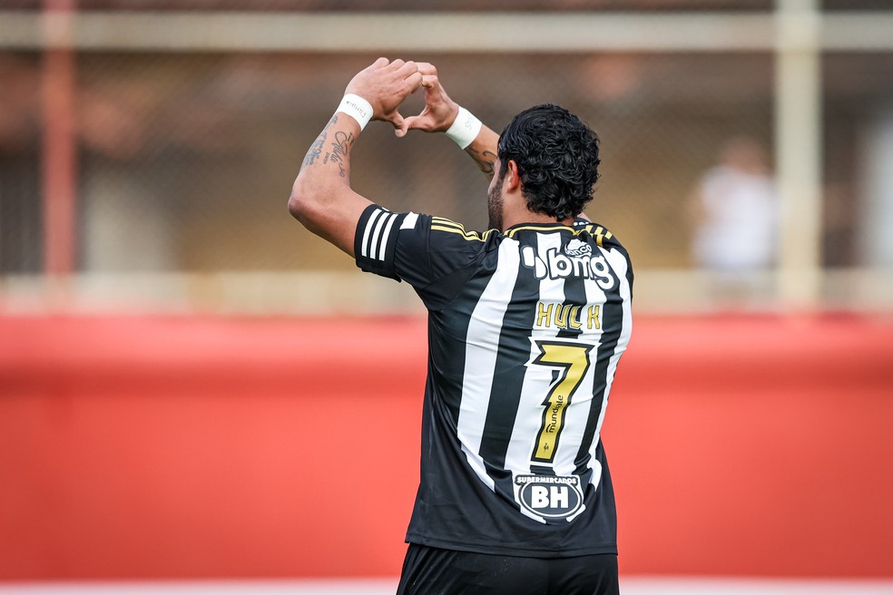 Villa Nova x Atlético-MG; Hulk — Foto: Pedro Souza / Atlético-MG
