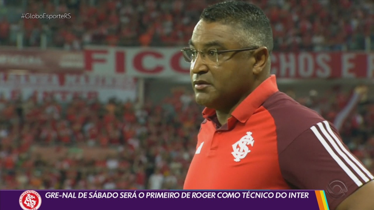 Gre-Naljogo de cozinhasábado será o primeiro clássicojogo de cozinhaRoger Machado como técnico do Inter