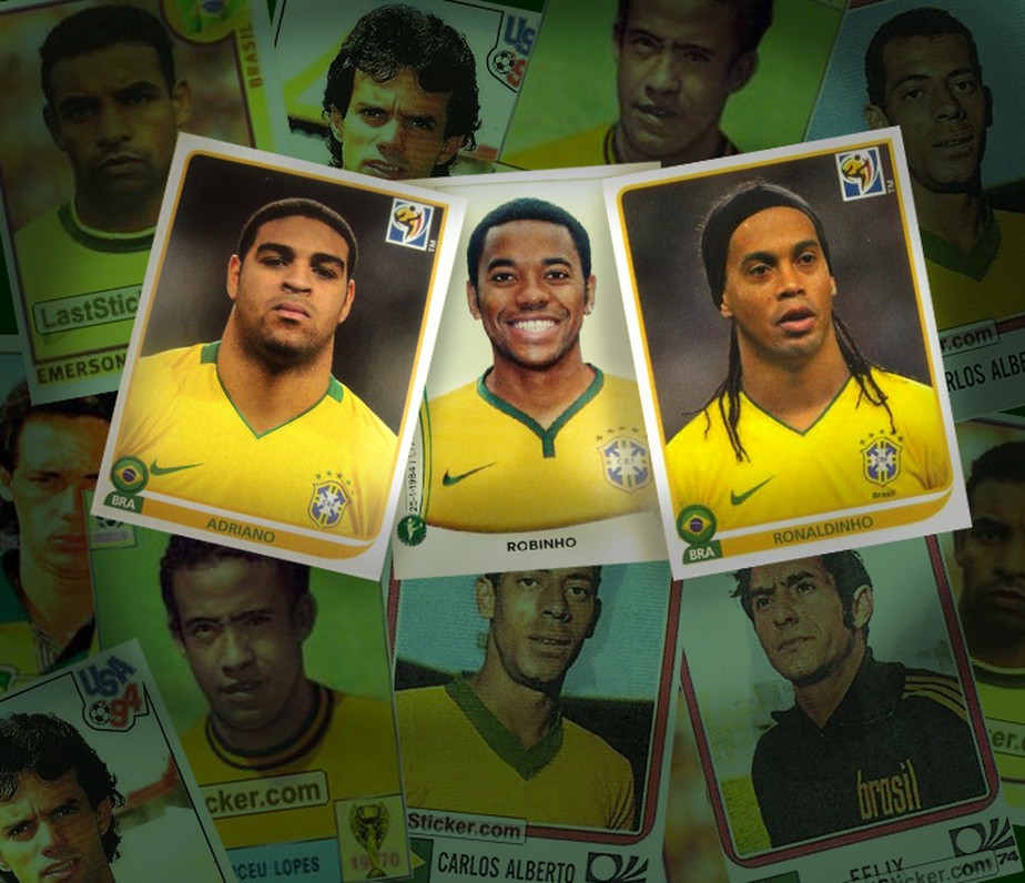 Adriano, Robinho, R10 Veja os jogadores de álbum que não foram à Copa, Copa do Mundo