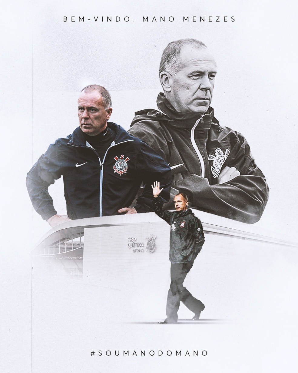 Mano Menezes retorna ao Corinthians após nove anos — Foto: Reprodução/Twitter