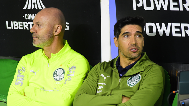 Abel Ferreira em Palmeiras x Sporting Cristal na Libertadores