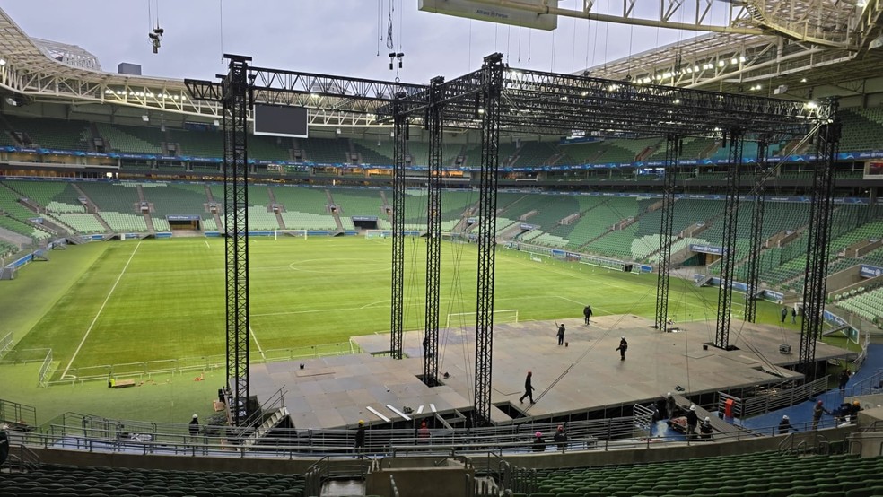 Palmeiras terá setores com visão parcial no estádio contra o Flamengo — Foto: Divulgação