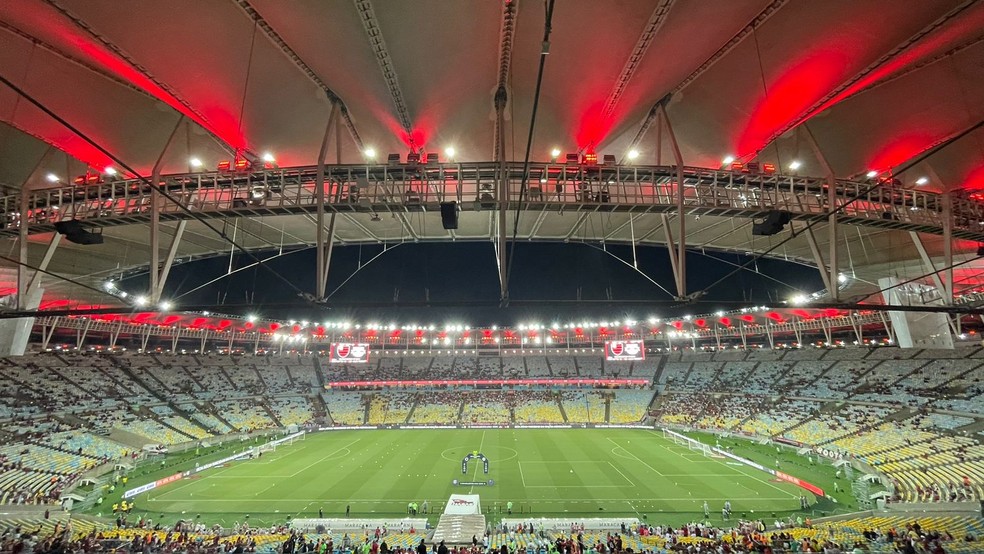 Maracanã para Flamengo x Bragantino — Foto: Fred Gomes