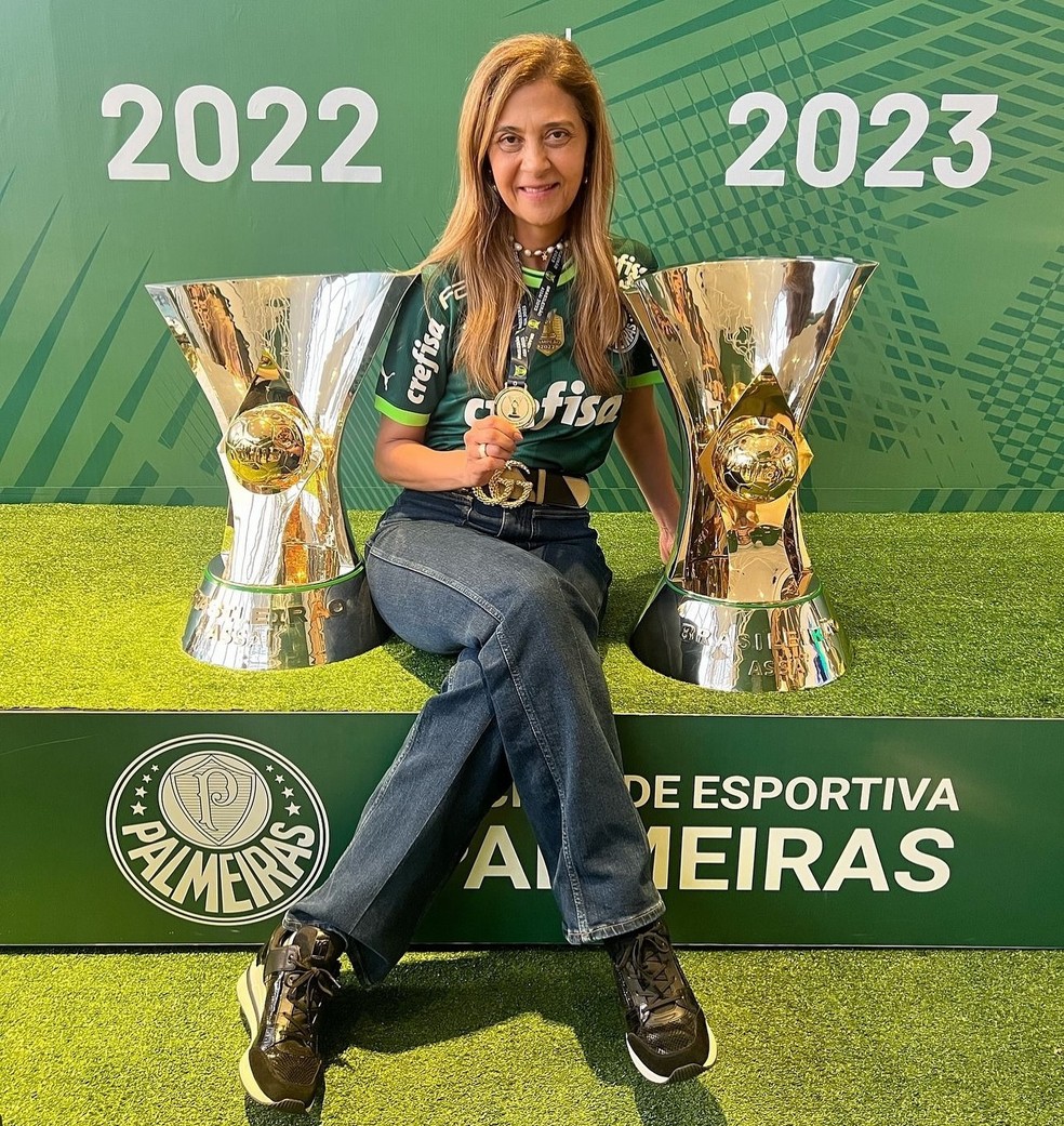 Leila Pereira, presidente do Palmeiras — Foto: Reprodução / Instagram