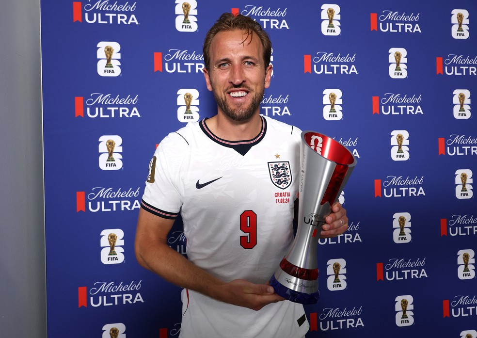 Harry Kane eleito melhor da partida — Foto: Maja Hitij - FIFA/FIFA via Getty Images
