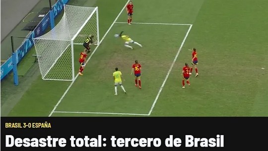 Veja repercussões da imprensa espanhola sobre a derrota para o Brasil: "Desastre total" - Foto: (Reprodução)