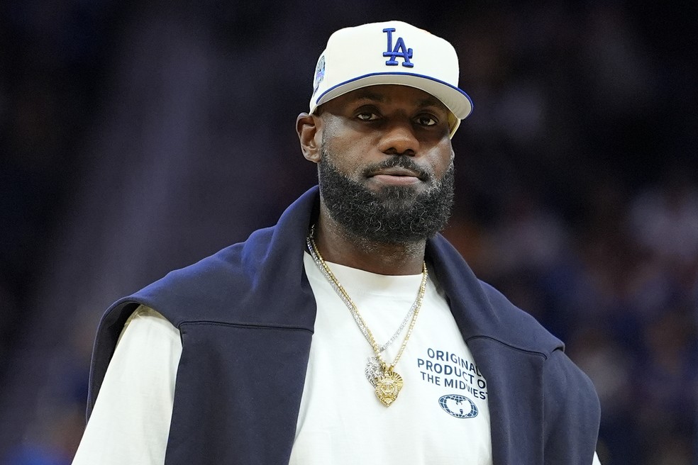 LeBron James NBA Los Angeles Lakers — Foto: Thearon W. Henderson/Getty Images