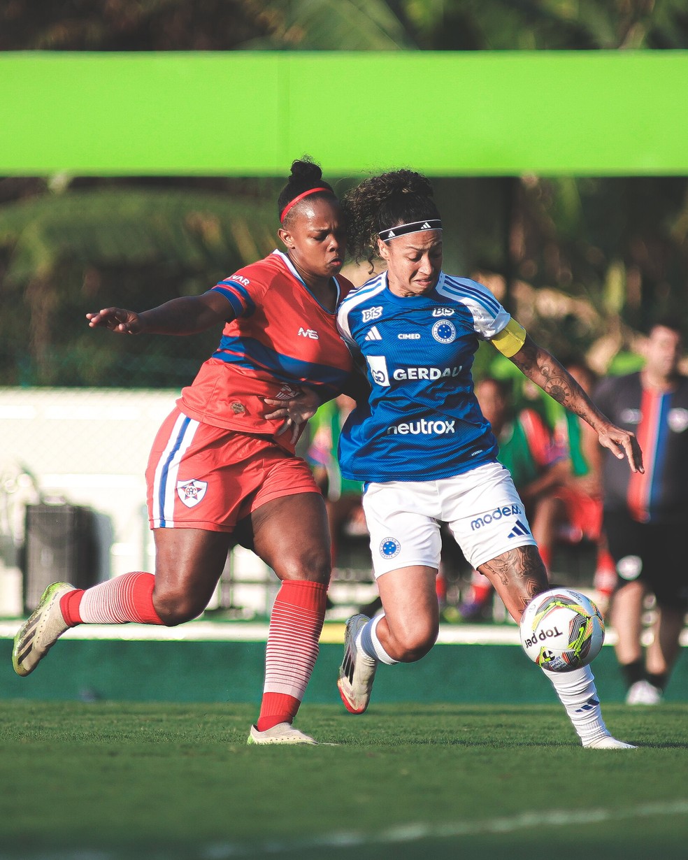 Cruzeiro faz 21 a 0 sobre Araguari no Mineiro feminino — Foto: Gustavo Martins/Cruzeiro