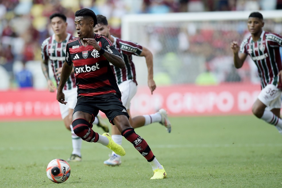 Bruno Henrique - Flamengo x Fluminense — Foto: Alexandre Loureiro/AGIF