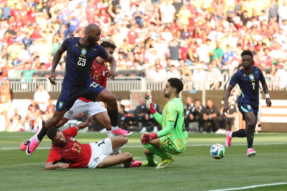 Igor Thiago Brasil x Egito Seleção — Foto: Kirk Irwin/Getty Images via AFP