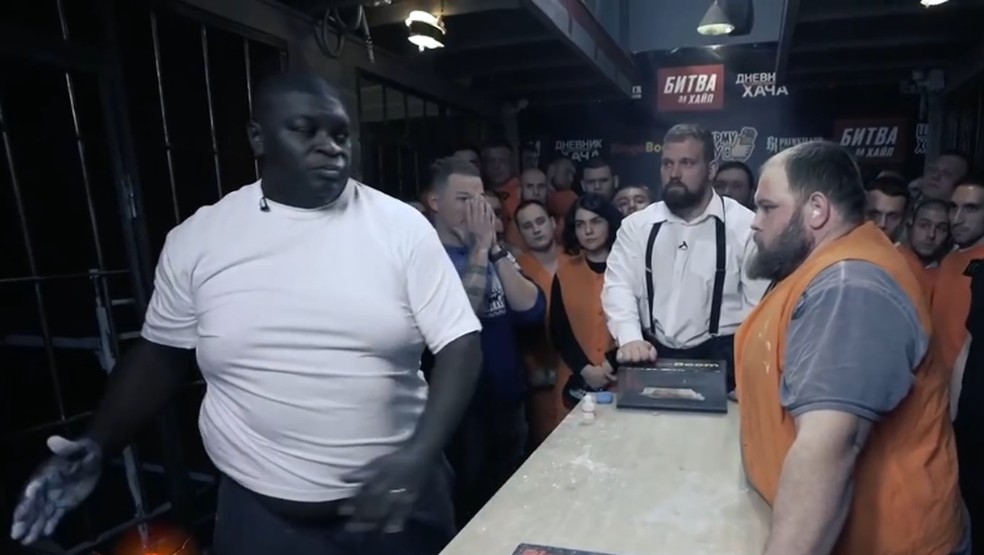 Luta de Tapa na Cara entre Zuluzinho e Vasily Kamotsky — Foto: Reprodução