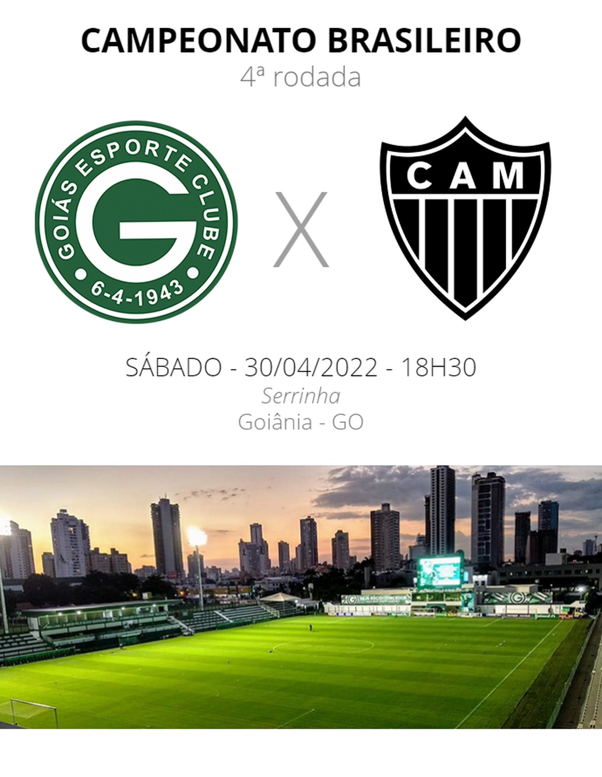 Goiás inicia venda de ingressos para jogo contra o Atlético Mineiro pelo  Brasileirão - Sagres Online