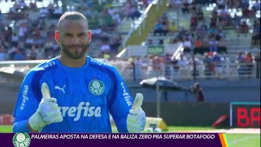 Palmeiras aposta na defesa e na baliza zero pra superar Botafogo - Programa: Globo Esporte SP 