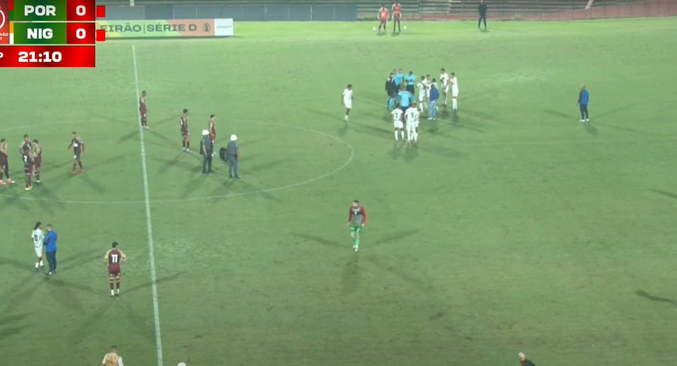 Portuguesa x Nova Iguaçu, Campeonato Brasileiro Série D 2025 — Foto: Reprodução/Lusa TV