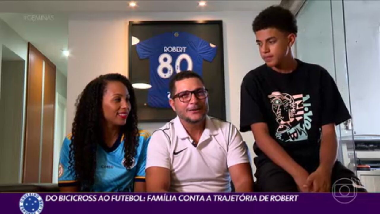 Do BMX ao futebol: família conta a trajetória de Robert, joia do Cruzeiro