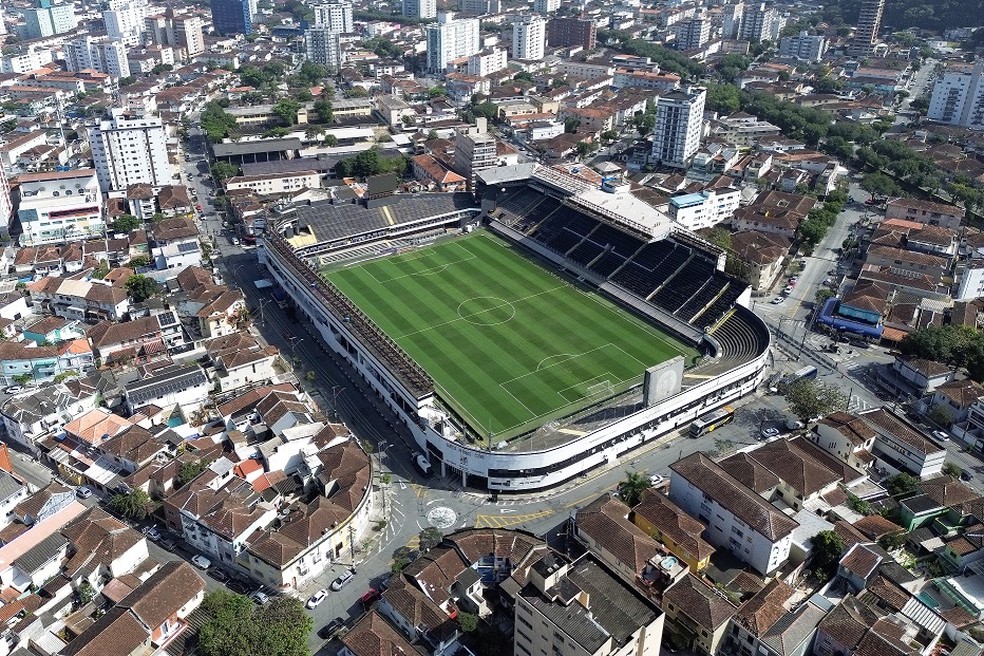 Vila Belmiro, estádio do Santos — Foto: Reinaldo Campos/AGIF