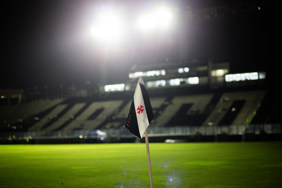 Bandeira do Vasco em So Janurio  Foto: Matheus Lima/Vasco
