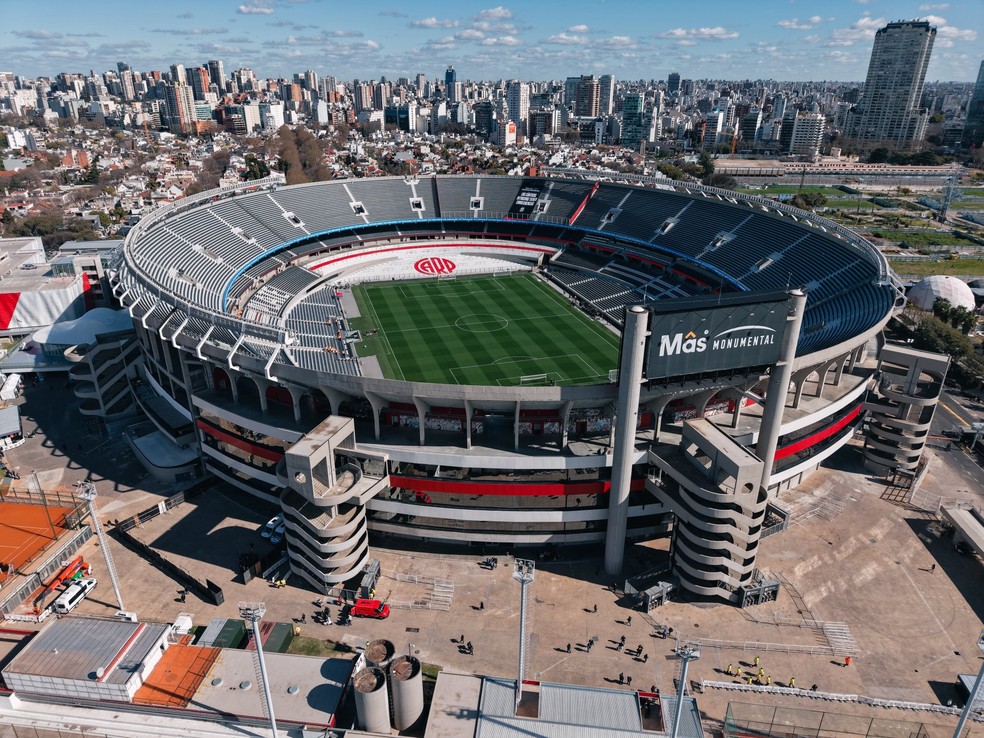 Estádio Monumental de Núñez ampliará sua capacidade para mais de 100 mil pessoas — Foto: Divulgação/River Plate