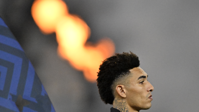 Igor Jesus em sua última partida pelo Botafogo no Nilton Santos