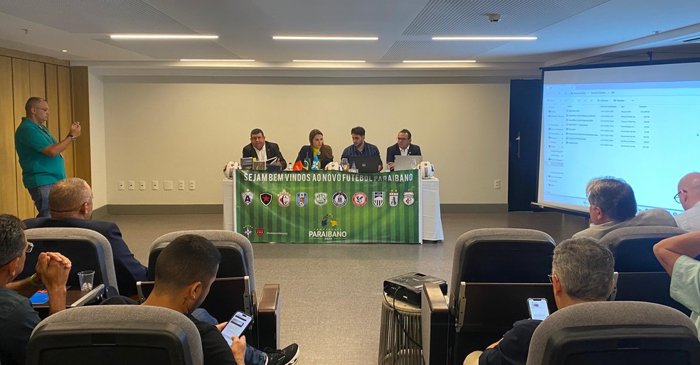 Arbitral do Campeonato Paraibano de 2024 aconteceu nesta quinta-feira, em João Pessoa — Foto: Iaco Lopes / TV Cabo Branco