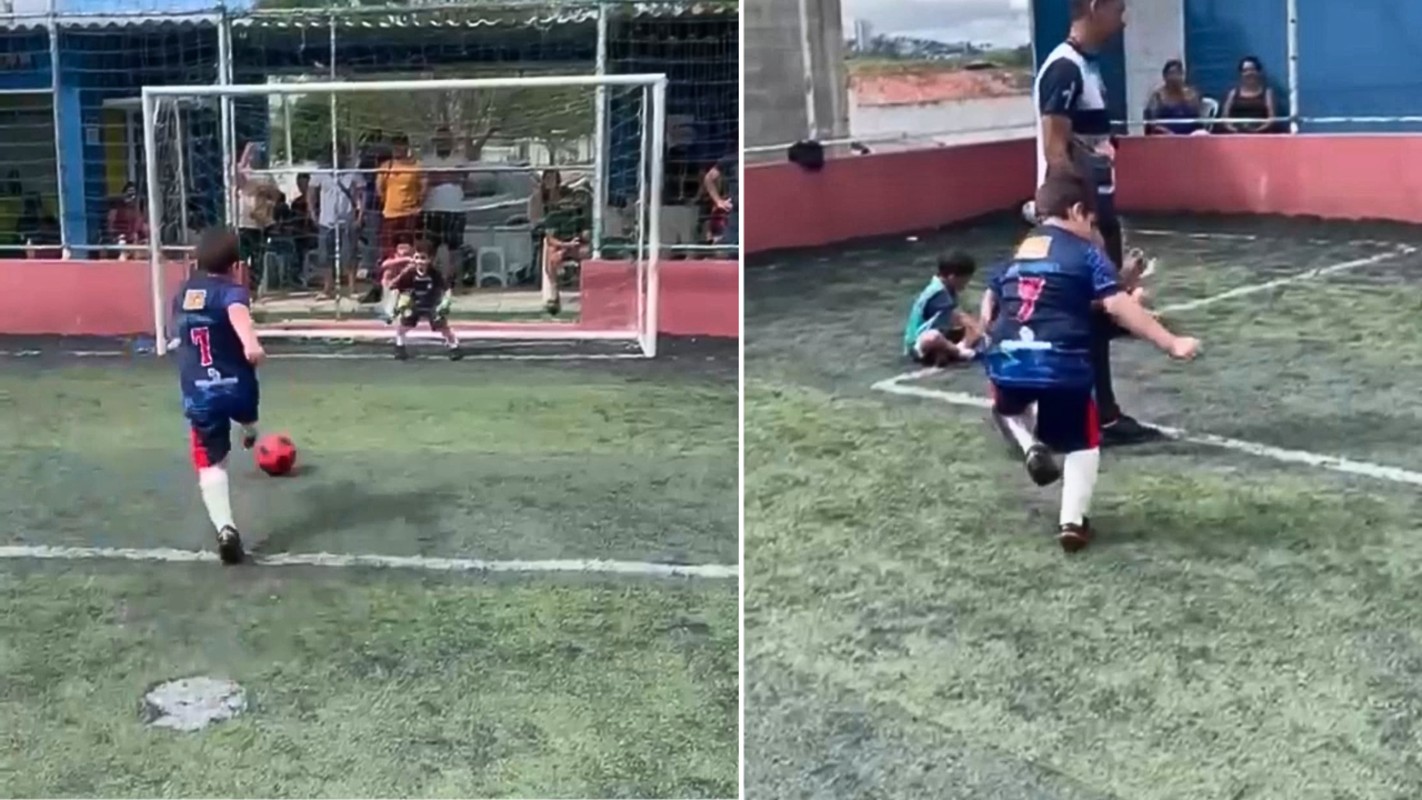 Garoto comemora gol com passinho, e vídeo chega a 30 milhões de visualizações na internet