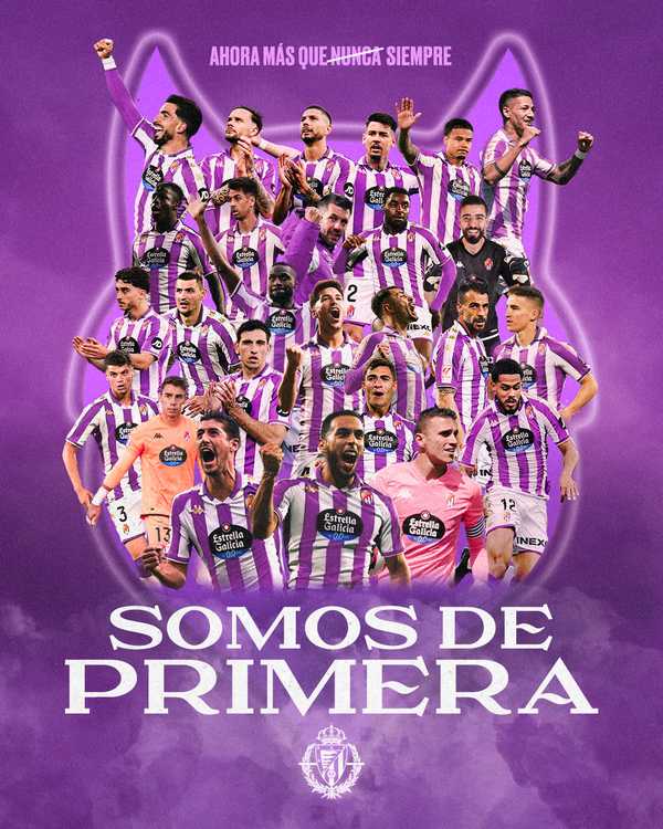 Cruzeiro Parabeniza Valladolid pelo Acesso Antecipado na Espanha