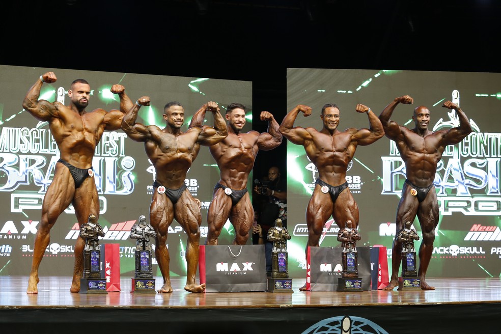 Ramon Dino no top-5 da Classic Physique do Mr. Olympia Brasil 2024 — Foto: Gustavo Tilio