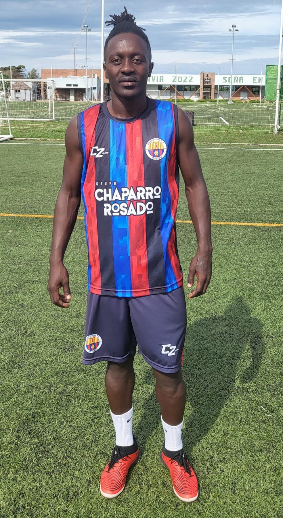 Karl Stivince Mboudou Mboudou, gabonês do Barcelona-RO — Foto: Divulgação