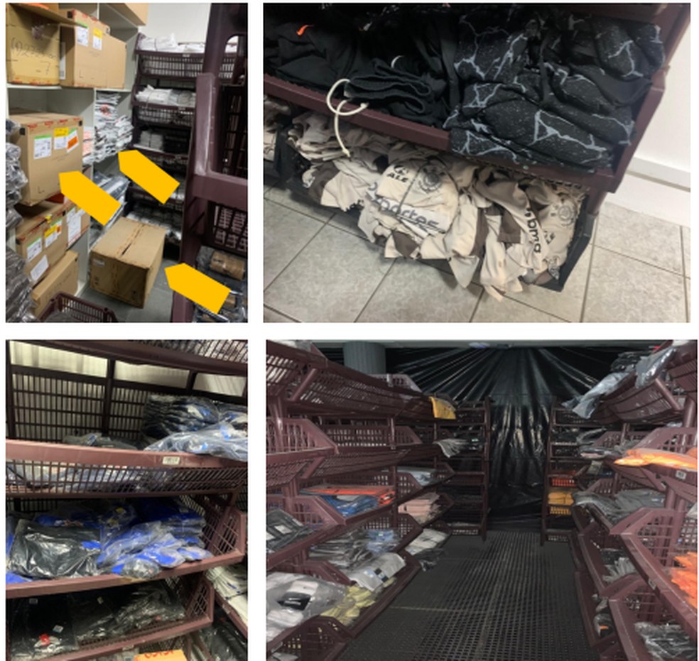 Almoxarifado do Parque São Jorge — Foto: Reprodução