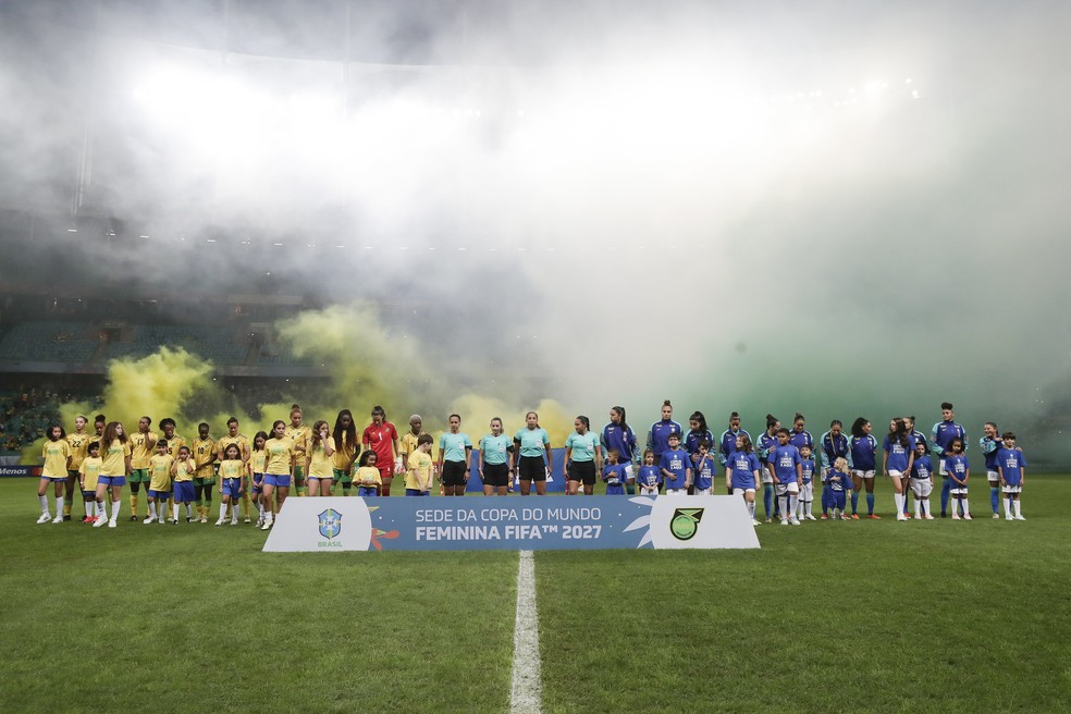 Brasil x Jamaica na Arena Fonte Nova — Foto: Lívia Villas Boas / CBF