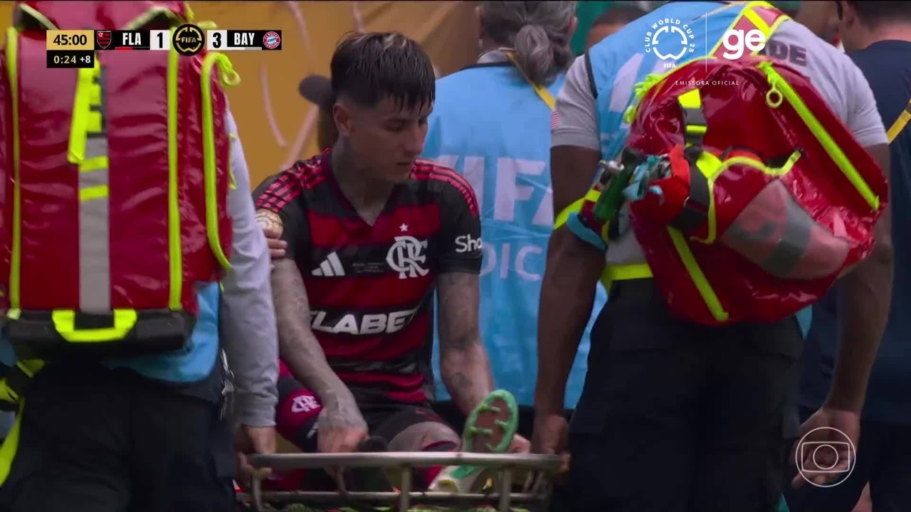 Pulgar se machuca contra o Bayern e deixa estádio com suspeita de fratura