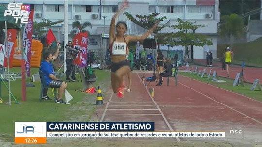 Veja os vencedores de cada modalidade do Campeonato Catarinense de Atletismo  - Programa: Jornal do Almo&ccedil;o - SC 