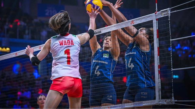 Brasil vence o Japão e vai à semifinal da Liga das Nações Feminina