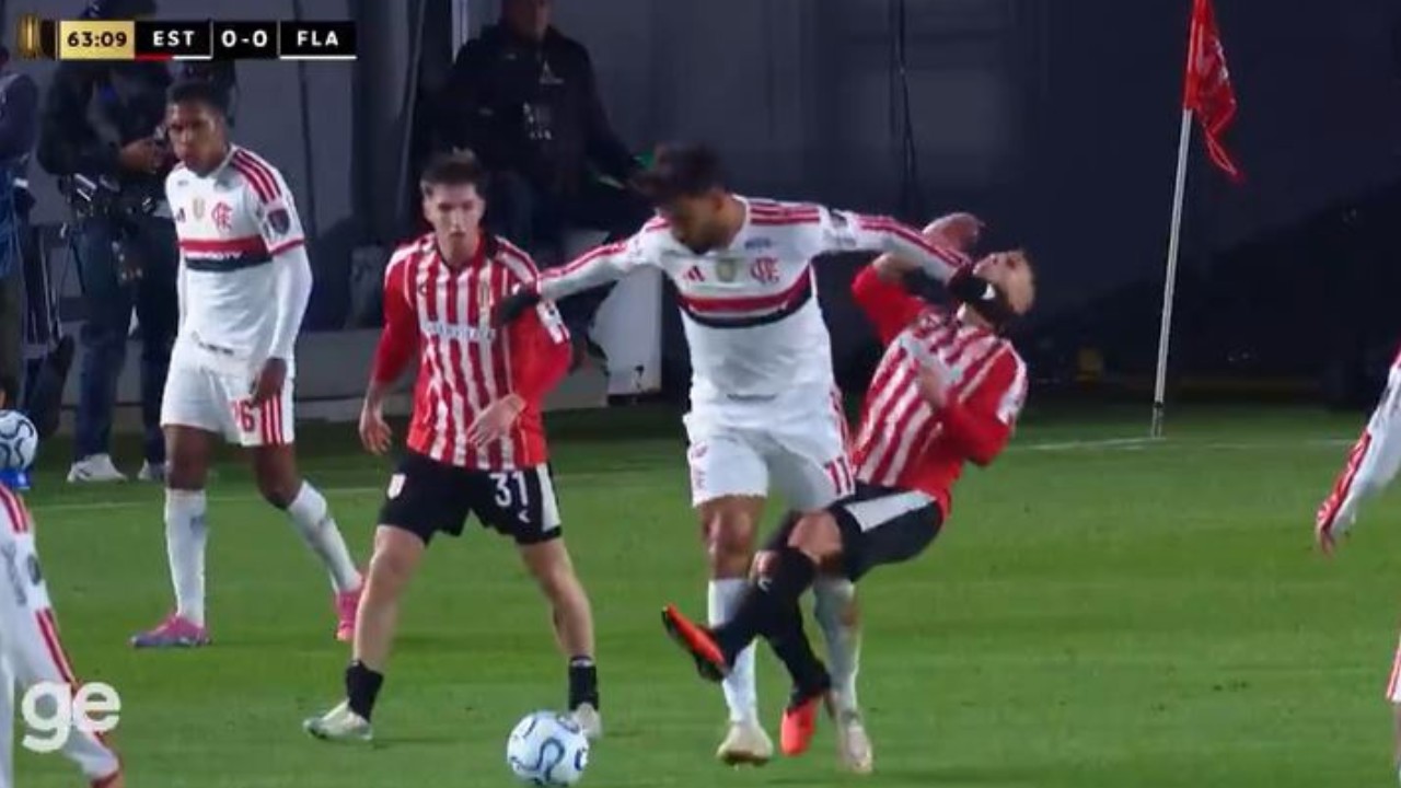 Lance de Lucas Paquetá em Estudiantes x Flamengo gera polêmica; vídeo