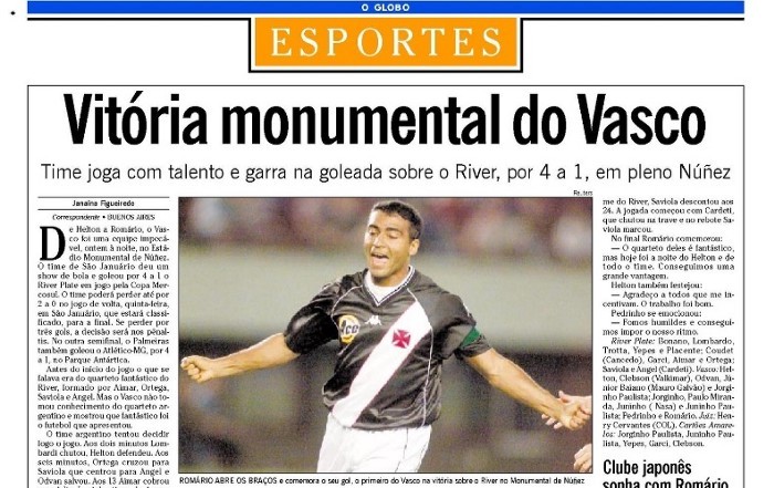 Das glórias no Monumental à Bombonera: Vasco tenta repetir sucesso de semifinais na Argentina