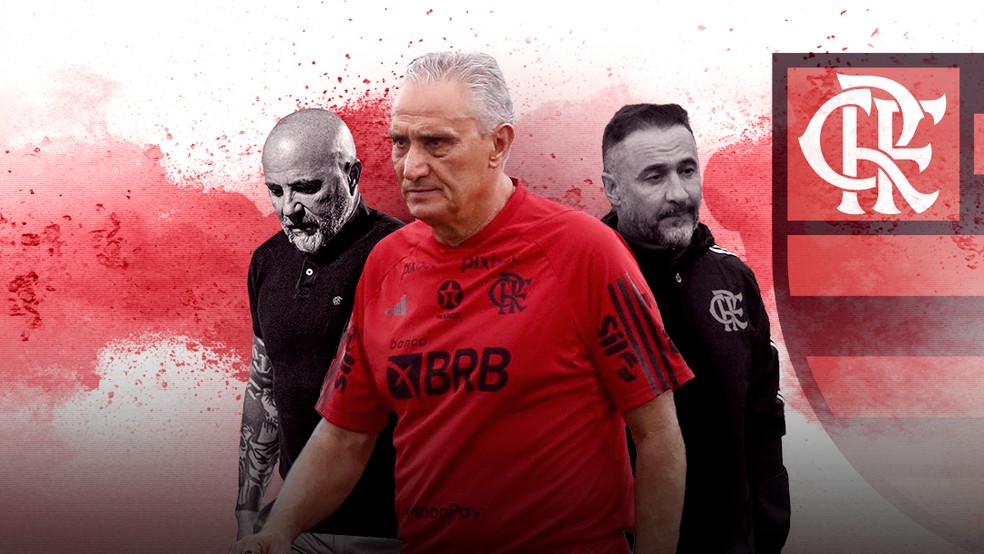 Sampaoli, Tite e Vítor Pereira — Foto: Info esporte
