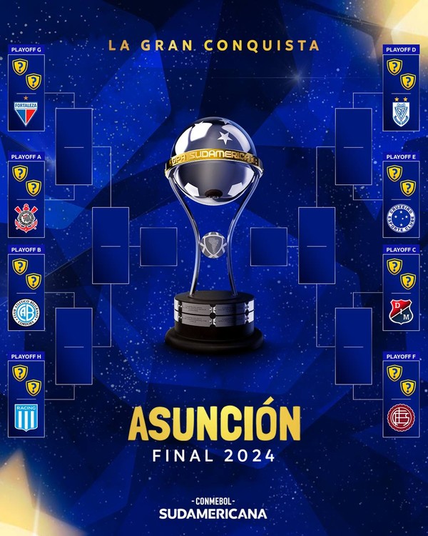 Copa SulAmericana 2024 confira os cruzamentos e confrontos dos