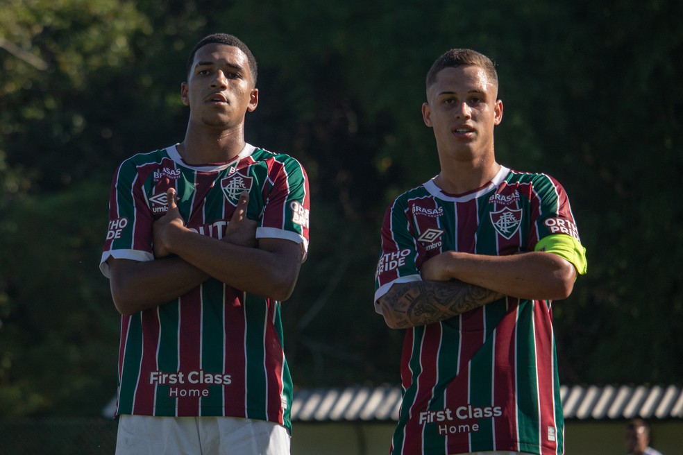 Arthur e Kauâ Elias marcaram em goleada do Fluminense sobre o Corinthians — Foto: Leonardo Brasil/FFC