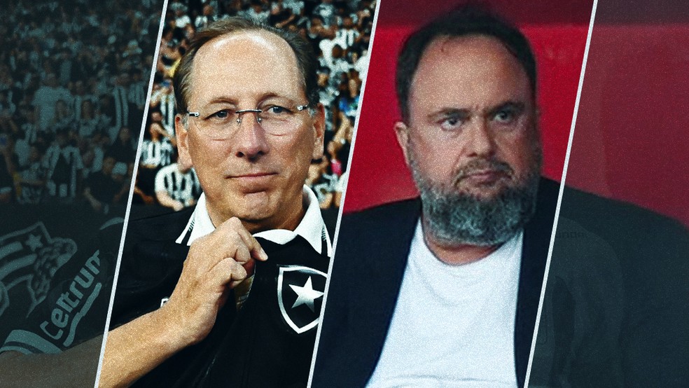 John Textor e Evangelos Marinakis  Foto: Infoesporte