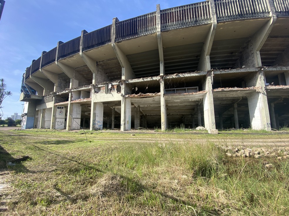 Estádio Olímpico, antiga casa do Grêmio, em Porto Alegre — Foto: João Victor Teixeira