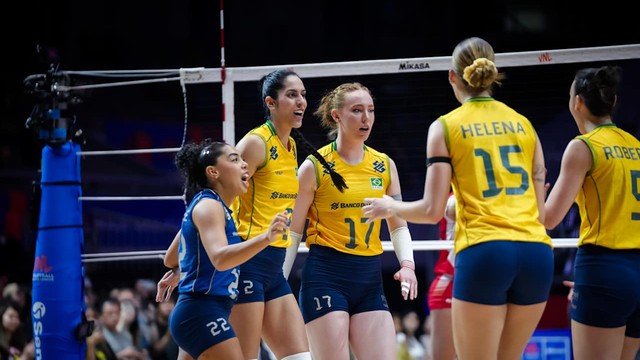 Brasil x Polônia pela Liga das Nações Feminina de Vôlei