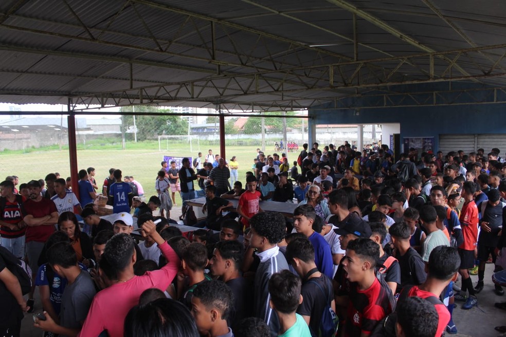 A peneira da Queimadense aconteceu no CT do Carcará, em Queimadas — Foto: Divulgação/SE Queimadense