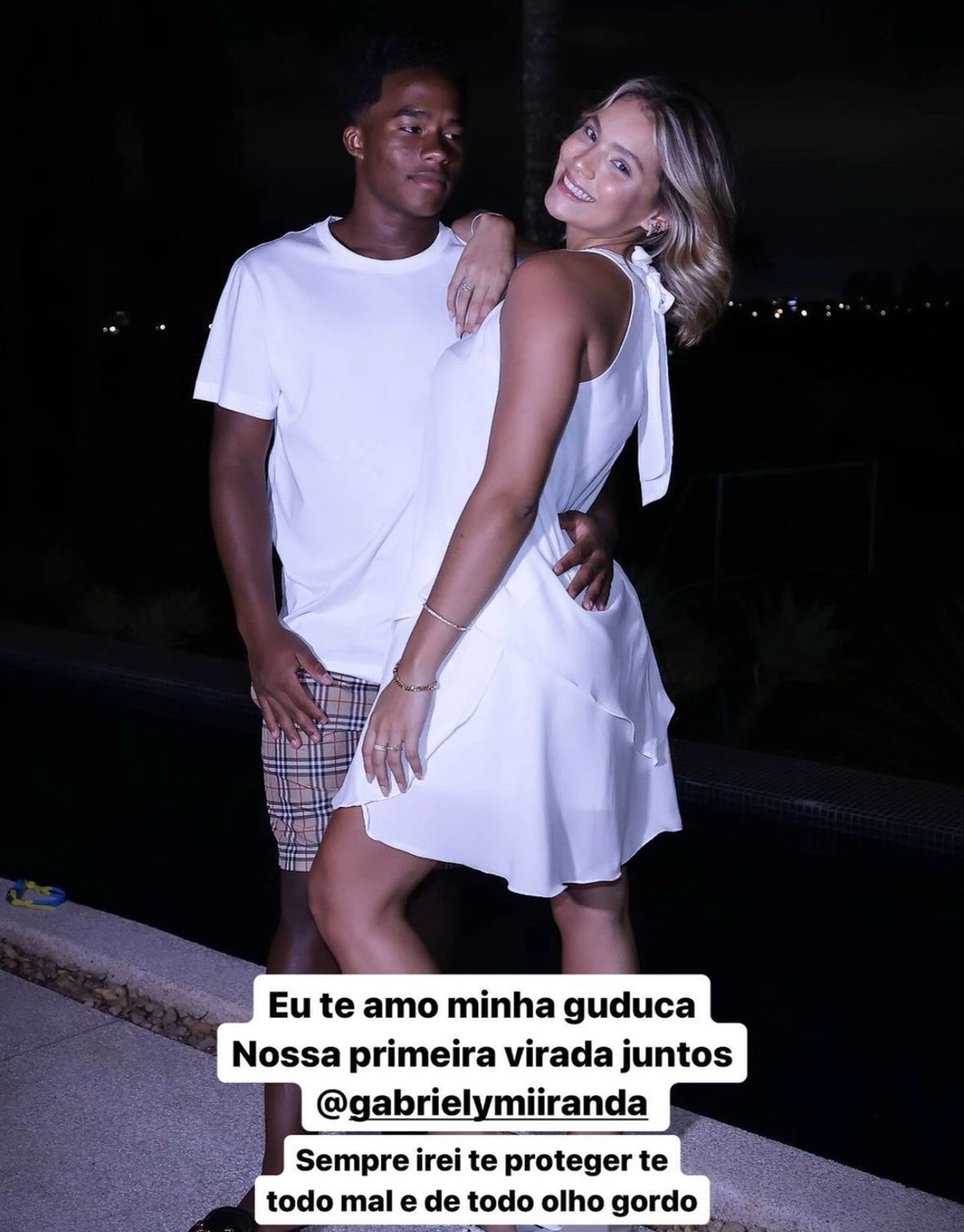 Endrick em post apaixonado nas redes sociais — Foto: Reprodução/Instagram