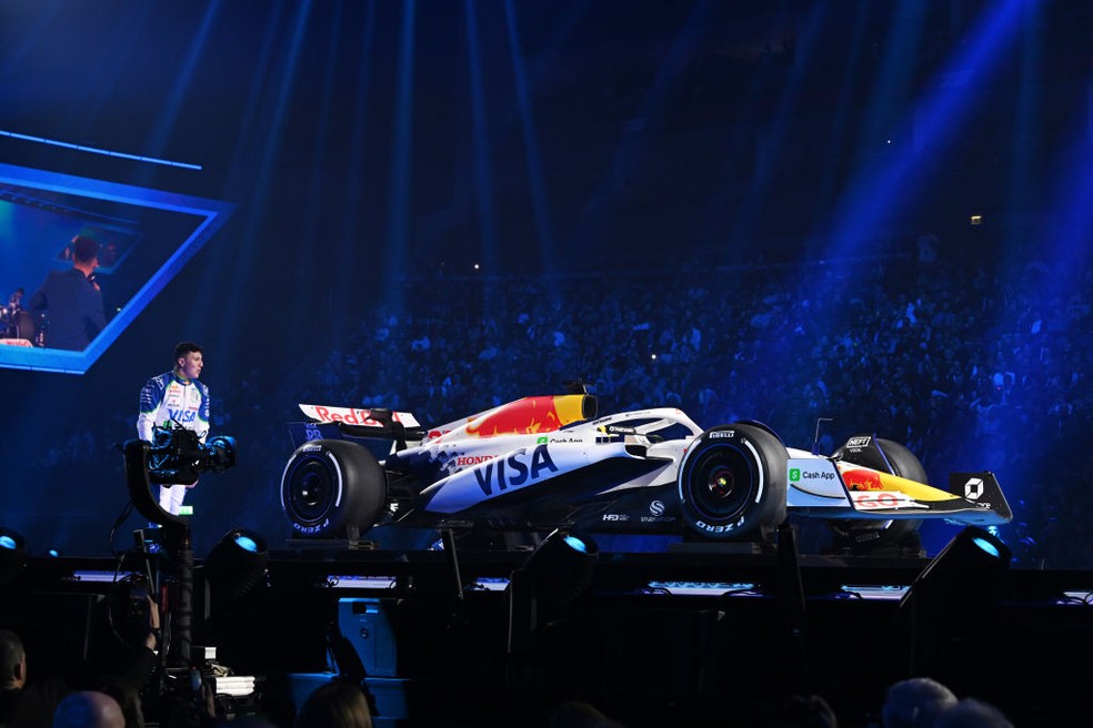 Carro da RB para a Fórmula 1 2025 — Foto: Mark Sutton - Formula 1/Formula 1 via Getty Images