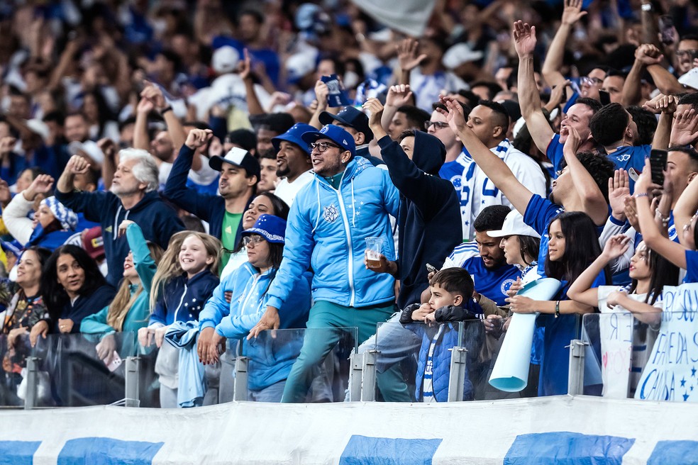 Torcida do Cruzeiro no Mineirão — Foto: Gustavo Aleixo/ Cruzeiro